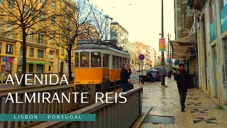 Lisbon Walking Tour From Intendente to Arroios  Avenida Almirante Reis [upl. by Ylrae]