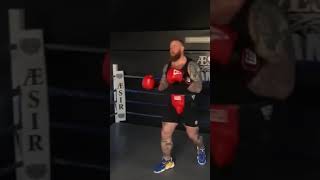 The Beast Vs Thor Boxing NEW 2021  Eddie Hall  Hafthor Bjornsson  boxing trainingShorts [upl. by Akiemehs131]