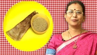 Andhra Pesarattu Recipe With Allam Pachadi  Mallika Badrinath Recipes  Dosa with Ginger Chutney [upl. by Attenyl]