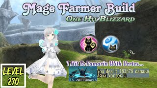 Toram Online  Mage Farmer Build Level Cap 270  Mage Luk Build 1 Hit Blizzard [upl. by Maggy]