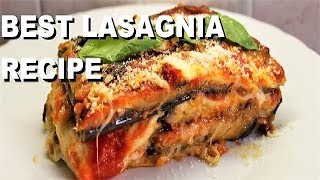 LASAGNA RECIPE PARMIGIANO EGGPLANT ITALIAN FOOD lasagna [upl. by Tiat275]