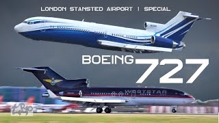 BOEING 727 Rare B727 at London Stansted Airport Weststar 72723 Starling Aviation 727200 [upl. by Bodrogi]