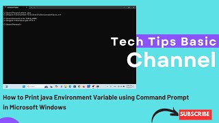 How to Print java Environment Variable using Command Prompt in Microsoft Windows tips windows [upl. by Anairo73]