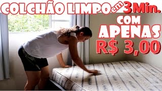 COLCHÃO SUJO COM ODOR E CHEIO DE ÁCAROS Saiba como limpálo em 3 min com apenas 3 reais [upl. by Erhard649]