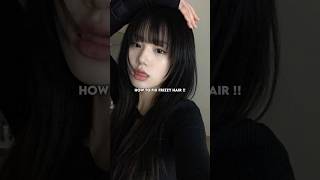 How to fix frizzy hair 💭 aesthetic glowup selfcare haircare shorts trending fyp [upl. by Hayilaa231]