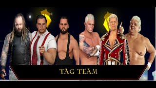 WWE 2K23  Team IRS vs Team Dusty Rhodes【6men elimination tag】 [upl. by Bridge]