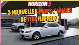 5 NOUVELLES MAPS  VILLES DE FOU  Forza Horizon 5 MAP DE LA COMMU [upl. by Jarrell]