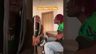 Ayra Starr ft CKay beggie beggie freestyle shorts [upl. by Schnurr880]