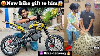 😍Our New bike delivery🔥🎁New bike gifting to him♥️ fully modified  TTF [upl. by Maher132]