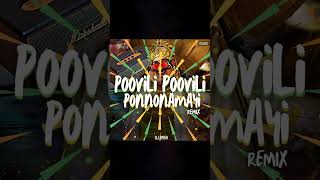 Poovili Poovili Ponnonamayi Remix 🎇 [upl. by Ahsem169]