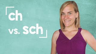 Learn how to pronounce the letters quotchquot and quotschquot in German  Lesson for Beginners  A1 with Jenny [upl. by Bust724]