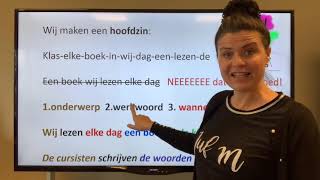 NT2 38 hoe maak ik een goede zinOnderwerp werkwoord Grammatica TC 313 Nederlands leren learndutch [upl. by Honorine103]