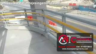 Innovación en la fabricación metalmecánica de estructuras para puentes peatonales en Bogota [upl. by Marston115]