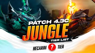 WILD RIFT BEST JUNGLE SOLO QUEUE TIERLIST  Patch 43c [upl. by Bridget]