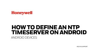 How to define an NTP timeserver on an Android device [upl. by Marchall]