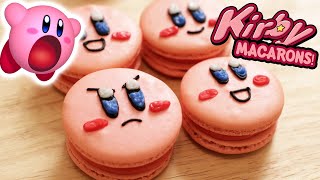 HOW TO MAKE KIRBY MACARONS  NERDY NUMMIES [upl. by Anirtac]