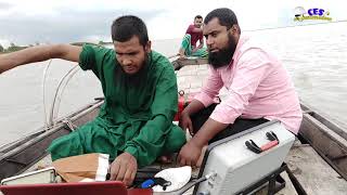 Bathymetric Survey In Bangladesh at Noria Shariatpur  Padma River [upl. by Edelsten]