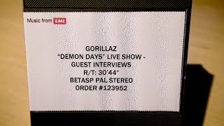 Gorillaz Unboxing  Demon Days Live Show  Guest Interviews Promo Tape [upl. by Ashil244]