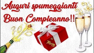 Auguri spumeggianti 🍾 Buon Compleanno❤️ [upl. by Aisemaj403]