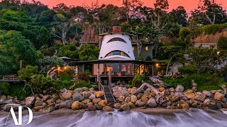 Inside A Stunning SandcastleShaped Beach House  On The Market  Architectural Digest [upl. by Kcirdneh]