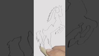 Horse drawing drawing artwork pencildrawing youtubeshorts shorts [upl. by Lion]