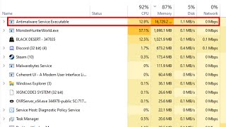 How To Fix Antimalware Service Executable High Disk Usage Windows on 1110 [upl. by Moshell]