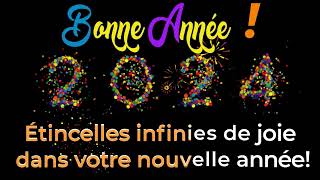 Bonne Année 2024  vidéo pour de joyeuses fêtes et la fin de lannée [upl. by Enois979]