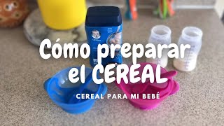 Como preparar el CEREAL a mi bebé  bebés mellizos [upl. by Oirretna]