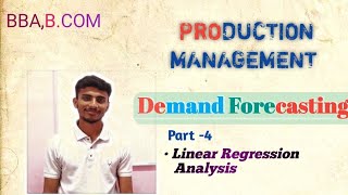 Linear Regression Analysis  Demand Forecasting  Production Management  Part4  Raja Raghav [upl. by Trebreh]