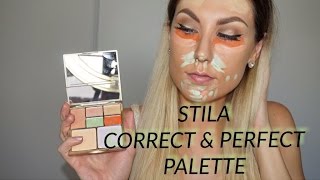 STILA CORRECT amp PERFECT PALETTE  FIRST IMPRESSIONS  REVIEW [upl. by Peonir]