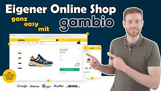 Online Shop Komplettlösung  Erstelle deinen Eigenen Onlineshop mit Gambio [upl. by Nalyorf]