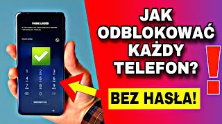 JAK legalnie odblokować każdy telefon gdy zapomnimy kodu hasła wzoru Poradnik 📲 [upl. by Abocaj]