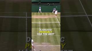 Djokovic is the GOAT when it comes to this shot [upl. by Ahsille]