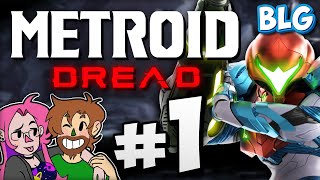 Lets Play Metroid Dread BLIND WALKTHROUGH  Part 1  Evading EMMI [upl. by Arracahs]