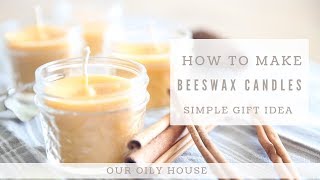 Easiest Beeswax Candle Recipe  How to Make a Beeswax Candle [upl. by Ramo]