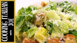 Caesar Salad  Cooking Italian with Joe [upl. by Enomes]