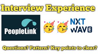 Interview Experience  Peoplelink  Freshers [upl. by Velvet]