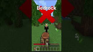 Java Minecraft VS Bedrock Minecraft How to make a boat [upl. by Ellenwahs]