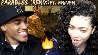 Cordae Parables Remix FT Eminem reaction [upl. by Eimerej]