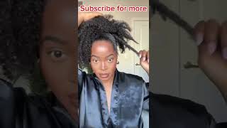 Curly Hairstyle😎Wrap Around Drawstring Ponytail For Black Women Natural Clip In Ponytail elfinhair [upl. by Alyek153]