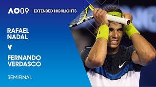 Rafael Nadal v Fernando Verdasco Extended Highlights  Australian Open 2009 Semifinal [upl. by Woods]