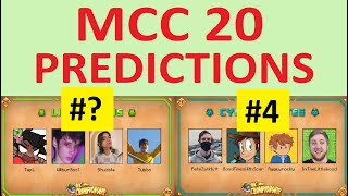 Minecraft Championship MCC 20 PREDICTIONS [upl. by Treble]