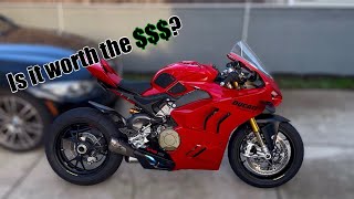 Is the Ducati Panigale V4S ACTUALLY worth 32000  One Year Review [upl. by Riha]