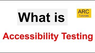 What is Accessibility Testing  Accessibility Testing Introduction [upl. by Htomit]