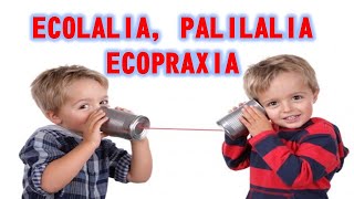 ECOLALIA PALILALIA E ECOPRAXIA [upl. by Agnimod]