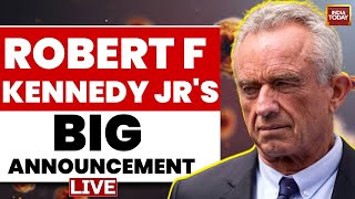 LIVE  Robert F Kennedy Jrs Big Announcement Independent Run Or Trump Endorsement US News LIVE [upl. by Ocirred266]