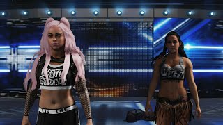 WWE 2K19  THE RIOTT SQUAD ATTACKS THE IICONICS  SmackDown Live [upl. by Junji]