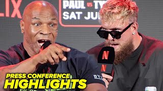 Mike Tyson vs Jake Paul DALLAS Press Conference HIGHLIGHTS amp FACE OFF [upl. by Biggs782]