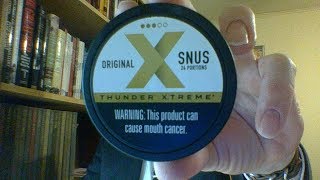 The Thunder Original Snus Review [upl. by Aerdnat606]