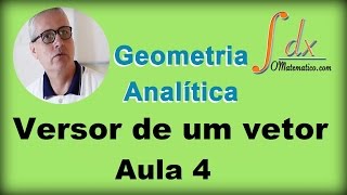 GRINGS  Geometria analítica  Versor de um vetor  Aula 4 [upl. by Fillander309]